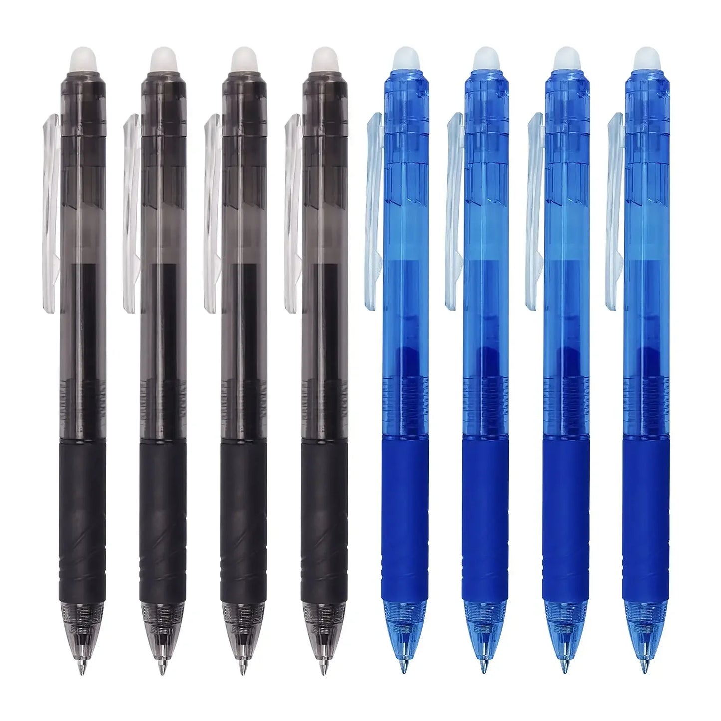 8 Colors 0.7mm Magic Retractable Erasable Pen  Gel Pen Set Erasable Refill Rod Office School Writing Tool Press Button Handle